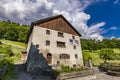 Traditional house from Suiss Alps Royalty Free Stock Photo