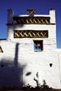 Traditional house at Triantaros village, Tinos island, Cyclades, Greece. Royalty Free Stock Photo