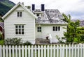 Traditional house in village Olden, Norway.