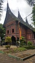 Traditional house of west Sumatera Royalty Free Stock Photo