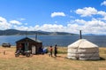 Traditional house at White Lake in Mongolia