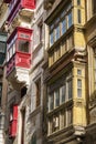 Traditional house window architecture detail la valletta old tow Royalty Free Stock Photo