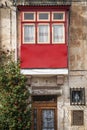 Traditional house window architecture detail la valletta old tow Royalty Free Stock Photo