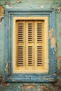 Traditional house window architecture detail la valletta old tow Royalty Free Stock Photo