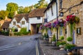 Traditional houses in Castle Combe village, Cotswolds, England Royalty Free Stock Photo