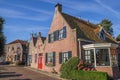 Traditional houses in the center of Blokzijl Royalty Free Stock Photo