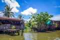 Traditional houses on Khlong, Bangkok, Thailand