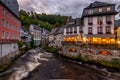 Evening in Monschau, Germany Royalty Free Stock Photo