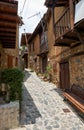 The traditional houses of old Kakopetria. Nicosia District. Cyprus Royalty Free Stock Photo