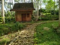 The traditional houses of the Osing tribe in Banyuwangi, East Java, Indonesia