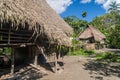 Houses in peruvian jungle