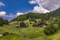 Traditional houses from Suiss Alps Royalty Free Stock Photo