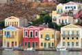 Traditional houses at Symi island Greece Royalty Free Stock Photo