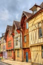 Traditional houses in Troyes, France