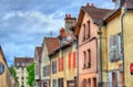 Traditional houses in Troyes, France Royalty Free Stock Photo