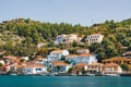 Traditional houses in Vathy Ithaca Greece Ithaka Royalty Free Stock Photo