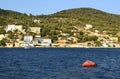 Traditional houses in Vathy Ithaca island Royalty Free Stock Photo