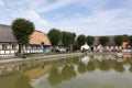 Traditional houses in the village of Nordby in Samso island