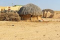 Traditional houses in village in Thar desert. Jaisalmer. India Royalty Free Stock Photo