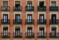 Traditional housing building in Lavapies in Madrid