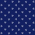 Traditional Hungarian blue-dying seamless pattern