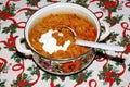 Traditional hungarian cabbage on christmas table Royalty Free Stock Photo