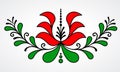 Traditional Hungarian floral motif