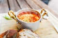 Traditional Hungarian goulash soup Royalty Free Stock Photo