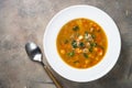 Traditional Hungarian goulash soup on the table. Royalty Free Stock Photo