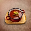 Traditional Hungarian goulash soup Royalty Free Stock Photo