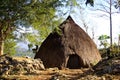 Traditional hut of inhabitant in sumba island Royalty Free Stock Photo