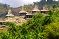 Traditional hut of inhabitant in sumba island Royalty Free Stock Photo