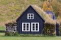 Traditional Icelandic House with grass roof Royalty Free Stock Photo