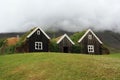 Traditional icelandic houses in Hollar Royalty Free Stock Photo