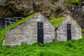 Traditional Icelandic turf house (with grass roof) Royalty Free Stock Photo