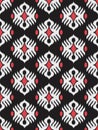 Traditional ikat pattern. eamless geometric pattern, based on ikkat fabric style.