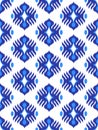 Traditional ikat pattern. eamless geometric pattern, based on ikkat fabric style.