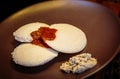 Traditional Indian breakfast - Idli and Chutney