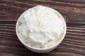 Traditional Indian Churned White Butter Also Known As Safed Makhan Malai Or Homemade Makkhan Is Used To Prepare Desi Ghee In White Royalty Free Stock Photo