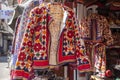 Indian clothes and accessories market at Udaipur city, Rajasthan, India Royalty Free Stock Photo