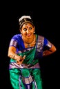 Traditional Indian Dance Expression Royalty Free Stock Photo