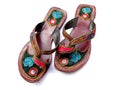 Traditional Indian Footwear Royalty Free Stock Photo