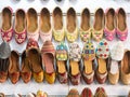 Traditional Indian handmade designer shoes Royalty Free Stock Photo