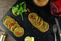 A traditional Indian Hara Bhara Kebab Royalty Free Stock Photo