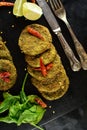 A traditional Indian Hara Bhara Kebab Royalty Free Stock Photo