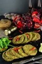 A traditional Indian Hara Bhara Kebab Royalty Free Stock Photo