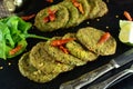 A traditional Indian Hara Bhara Kebab Royalty Free Stock Photo