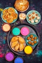 Traditional Indian Holi festival food Royalty Free Stock Photo