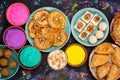 Traditional Indian Holi festival food Royalty Free Stock Photo