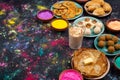 Traditional Indian Holi festival food Royalty Free Stock Photo